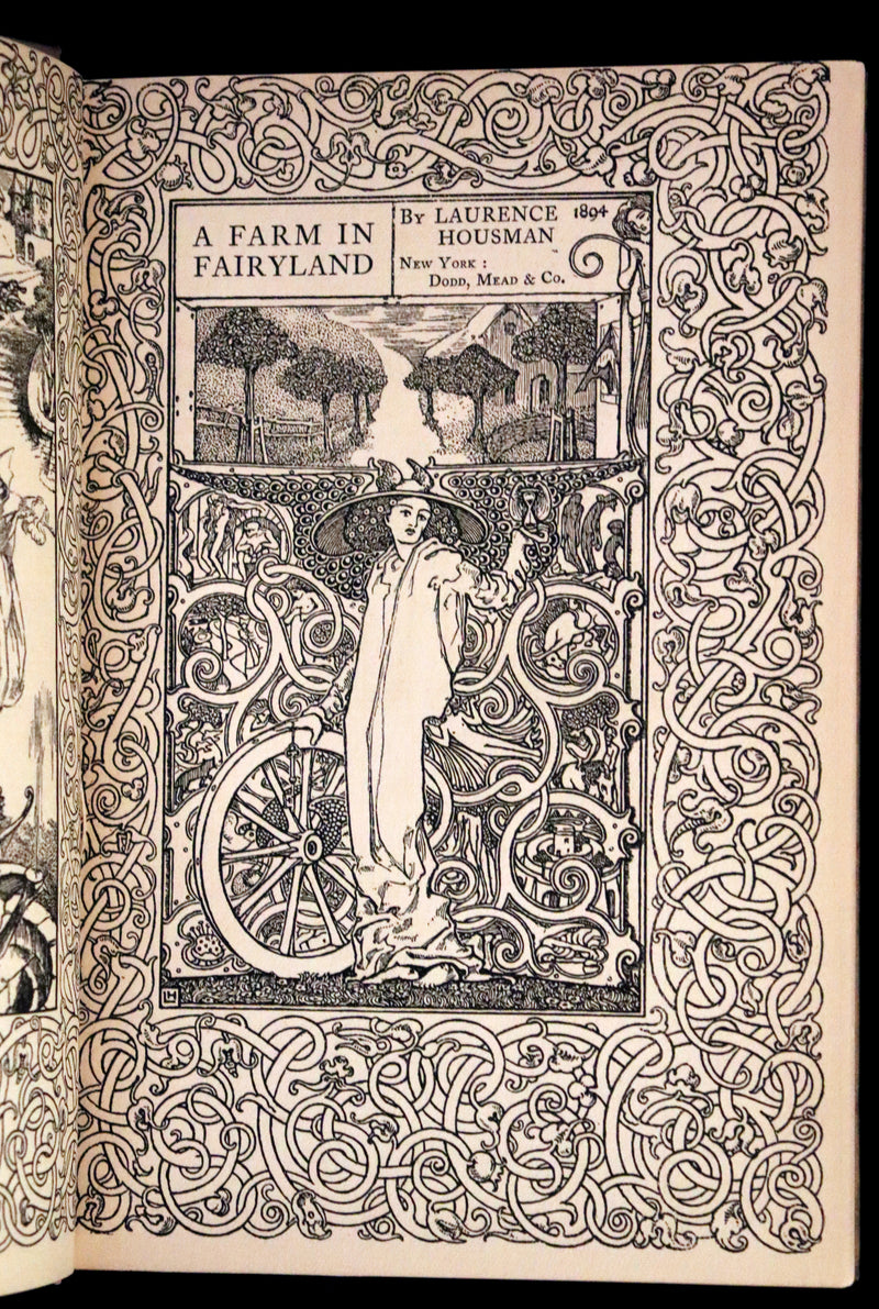 1894 Rare First Edition - A Farm in Fairyland written, illustrated and in a binding by Laurence Housman.