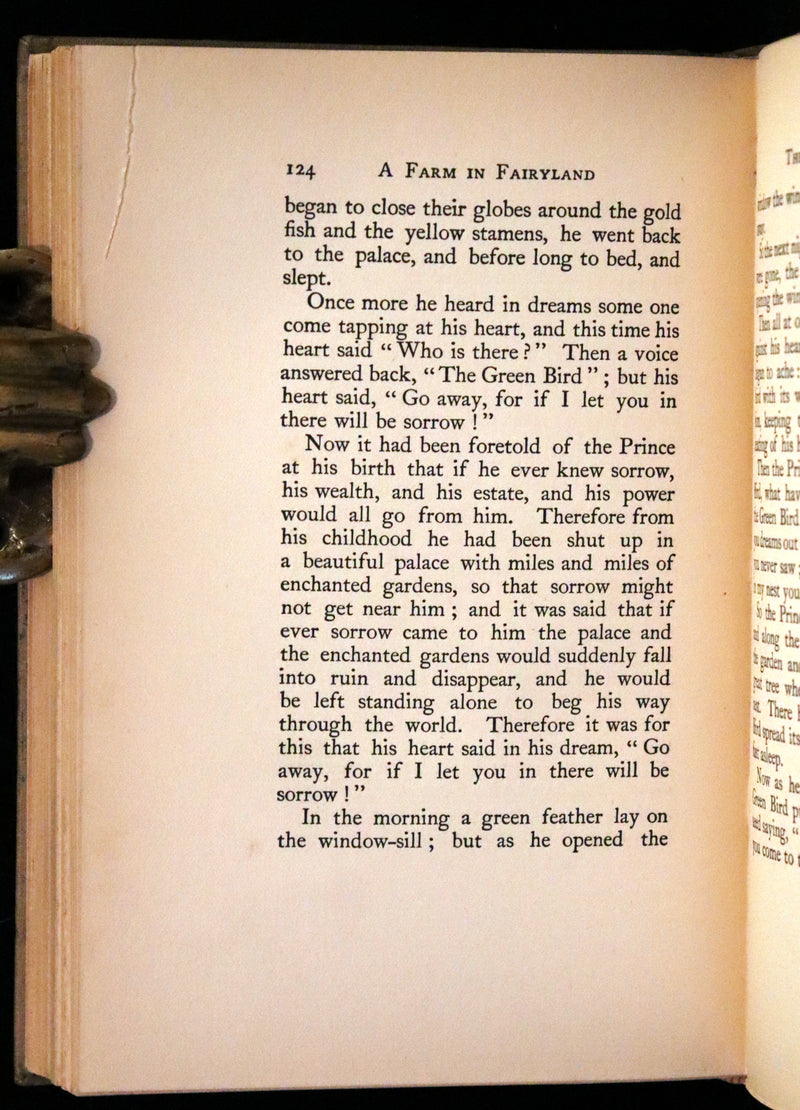 1894 Rare First Edition - A Farm in Fairyland written, illustrated and in a binding by Laurence Housman.