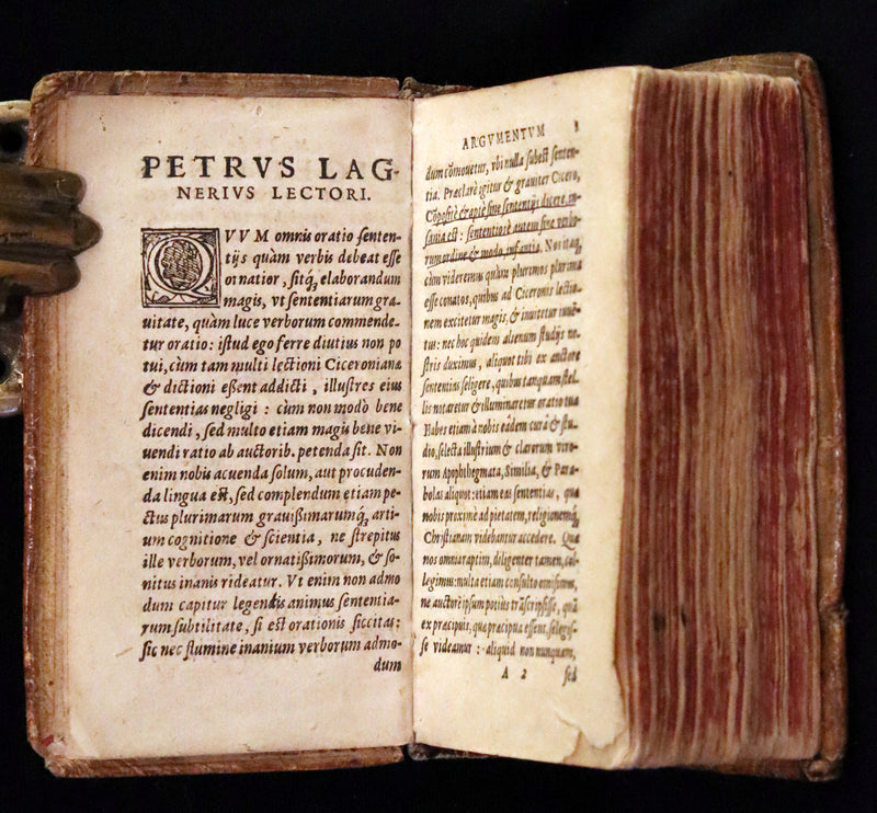 1584 Rare Latin vellum Book - Cicero Sayings, Aphorisms, and Moral Sentences. Philosophy.