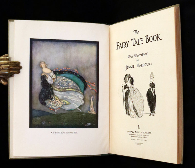 1930 Scarce First Edition - The Fairy Tales Book illustrated by Jennie Harbour.
