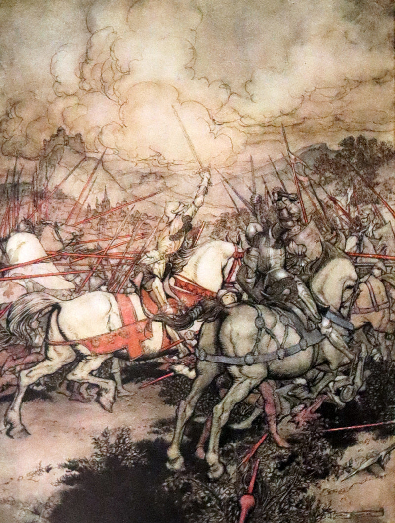 1917 Rare First Edition - Romance of King Arthur and His Knights of the Round Table illustrated by Rackham.