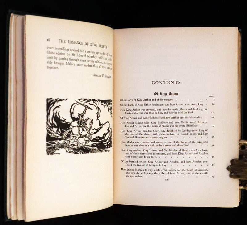 1917 Rare First Edition - Romance of King Arthur and His Knights of the Round Table illustrated by Rackham.
