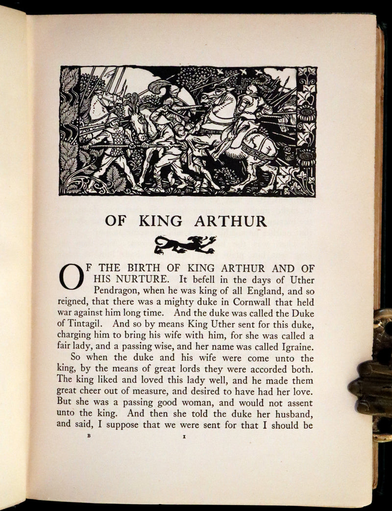 1917 Rare First Edition - Romance of King Arthur and His Knights of the Round Table illustrated by Rackham.