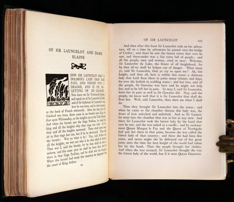 1917 Rare First Edition - Romance of King Arthur and His Knights of the Round Table illustrated by Rackham.