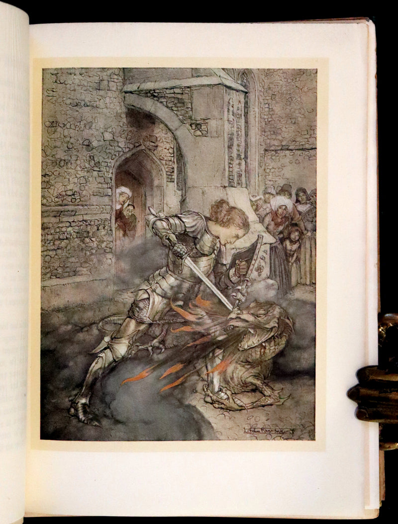 1917 Rare First Edition - Romance of King Arthur and His Knights of the Round Table illustrated by Rackham.