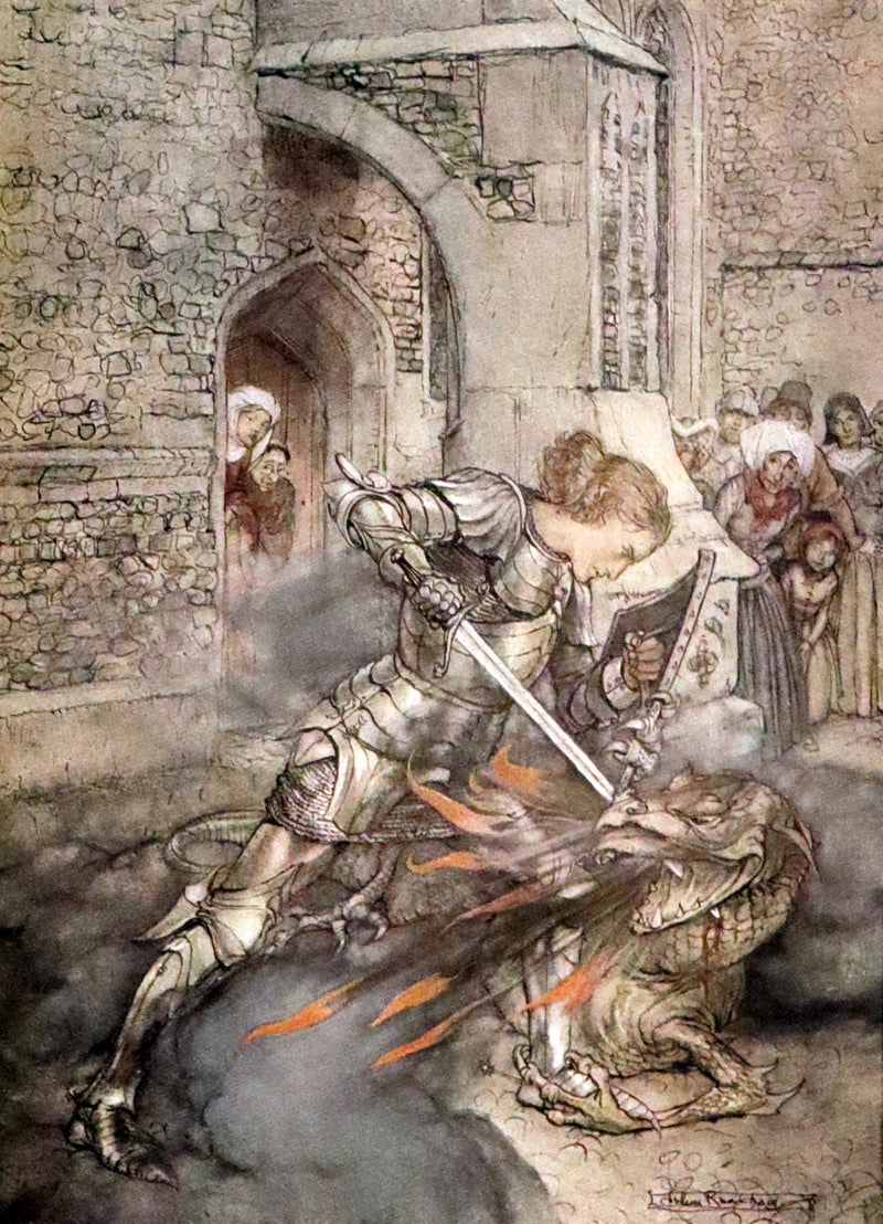 1917 Rare First Edition - Romance of King Arthur and His Knights of the Round Table illustrated by Rackham.