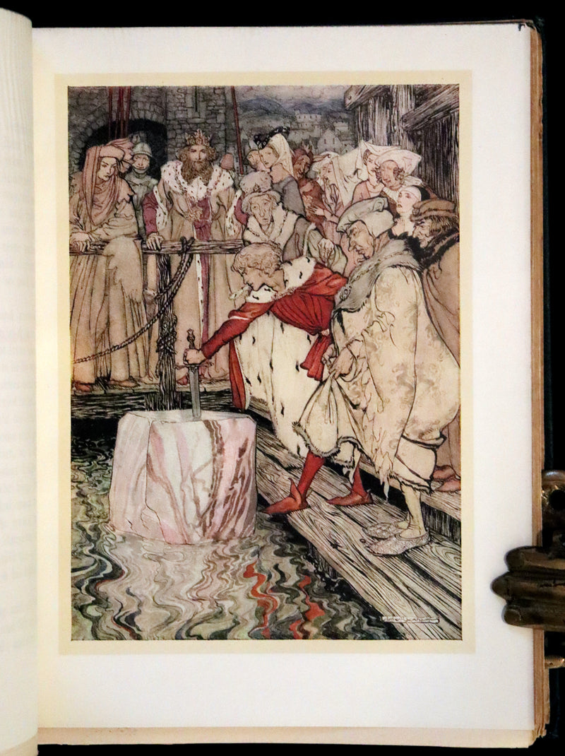 1917 Rare First Edition - Romance of King Arthur and His Knights of the Round Table illustrated by Rackham.