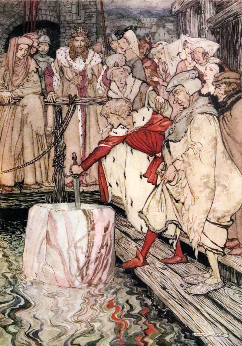 1917 Rare First Edition - Romance of King Arthur and His Knights of the Round Table illustrated by Rackham.