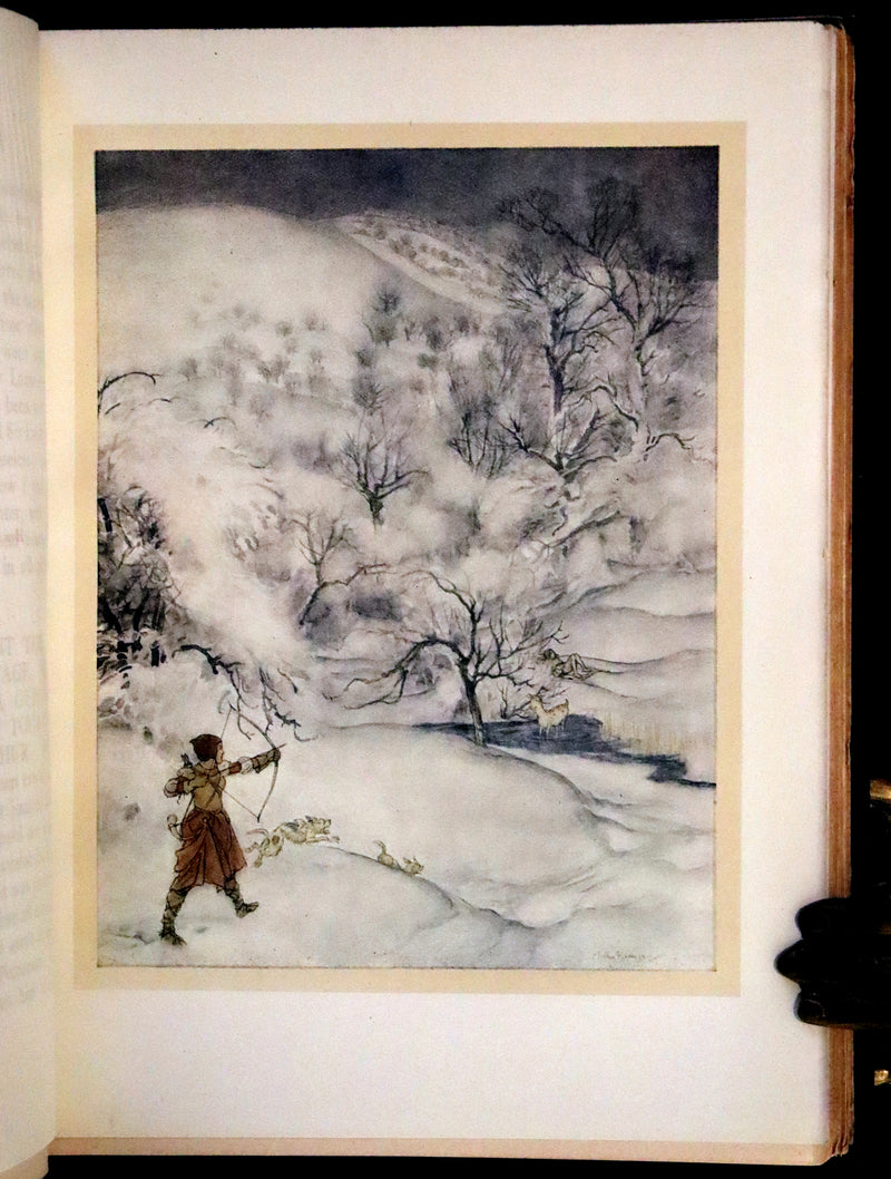 1917 Rare First Edition - Romance of King Arthur and His Knights of the Round Table illustrated by Rackham.