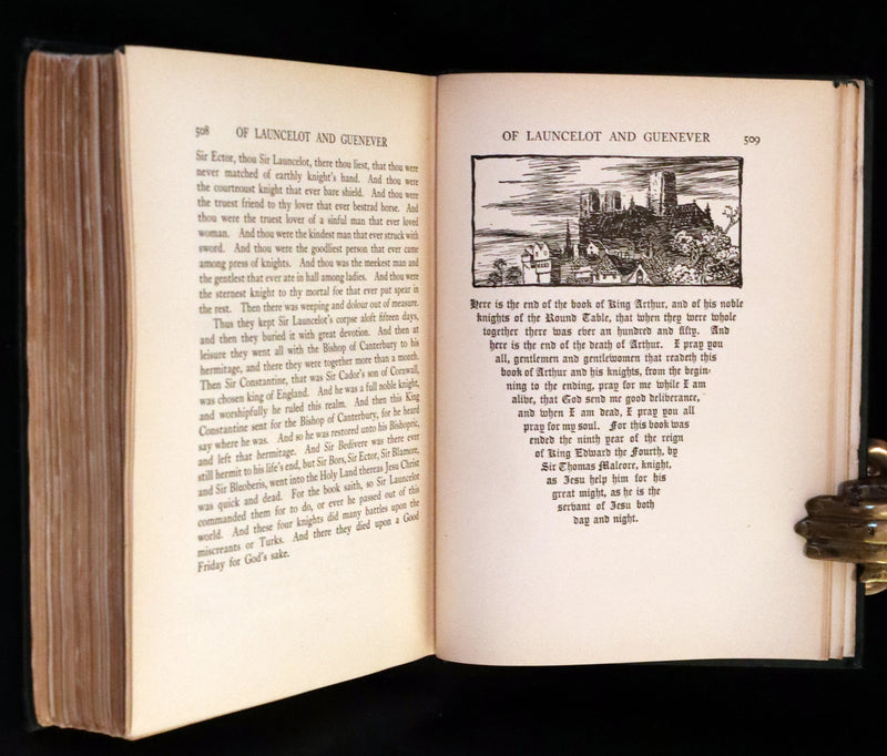 1917 Rare First Edition - Romance of King Arthur and His Knights of the Round Table illustrated by Rackham.