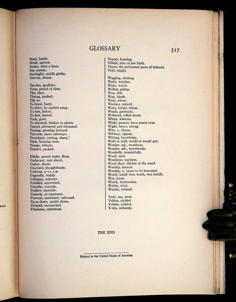 1917 Rare First Edition - Romance of King Arthur and His Knights of the Round Table illustrated by Rackham.