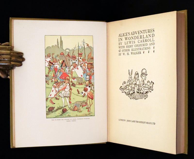 1930 Rare First Edition Illustrated by William Henry Walker - Alice's Adventures in Wonderland.