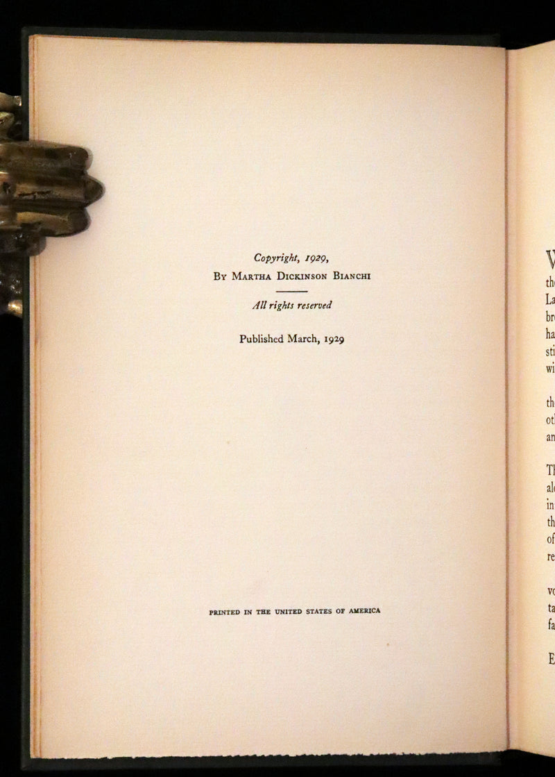 1929 Scarce First Edition, first printing - Further Poems of Emily Dickinson Edited by her niece, Martha Dickinson.