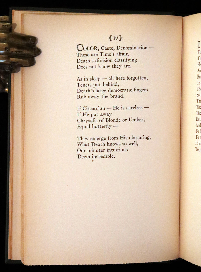 1929 Scarce First Edition, first printing - Further Poems of Emily Dickinson Edited by her niece, Martha Dickinson.