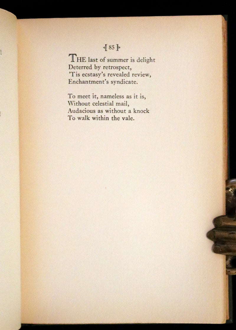 1929 Scarce First Edition, first printing - Further Poems of Emily Dickinson Edited by her niece, Martha Dickinson.