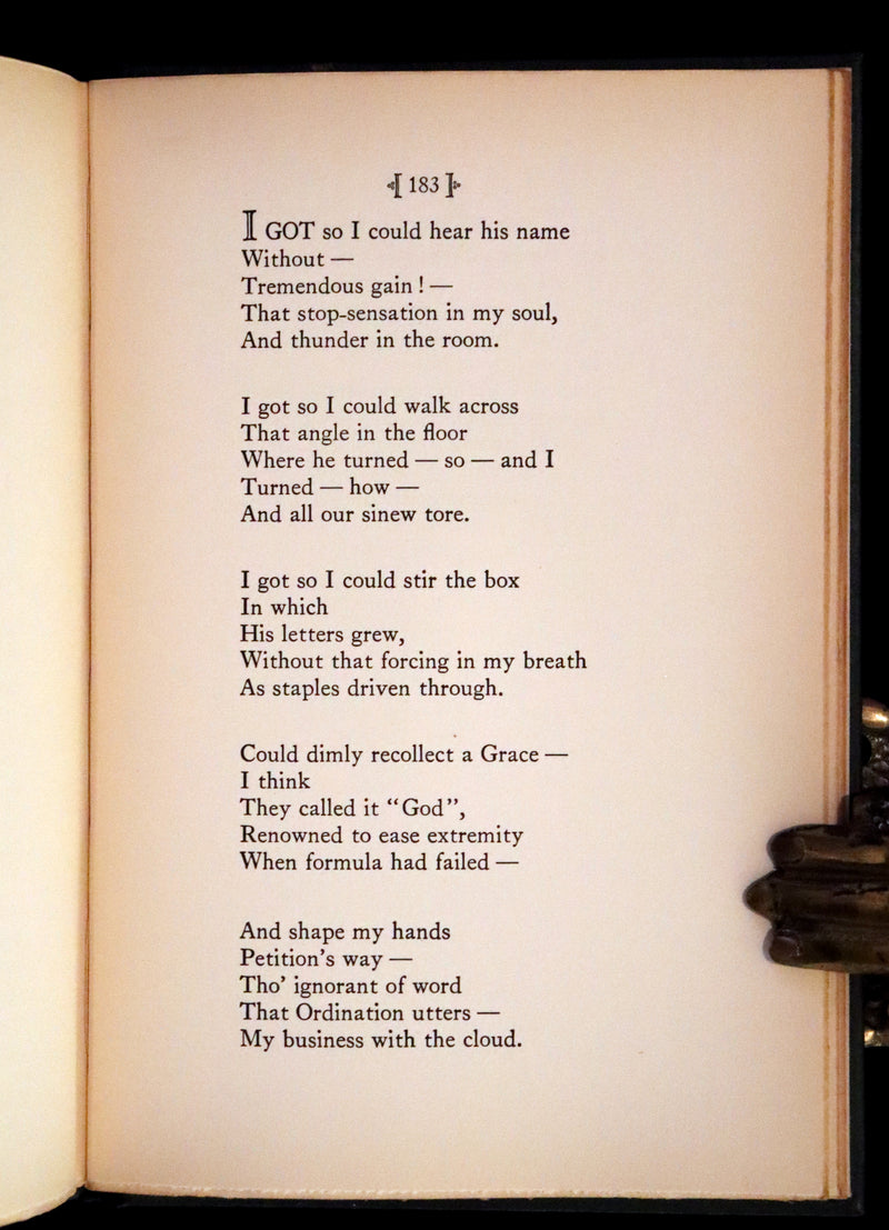 1929 Scarce First Edition, first printing - Further Poems of Emily Dickinson Edited by her niece, Martha Dickinson.