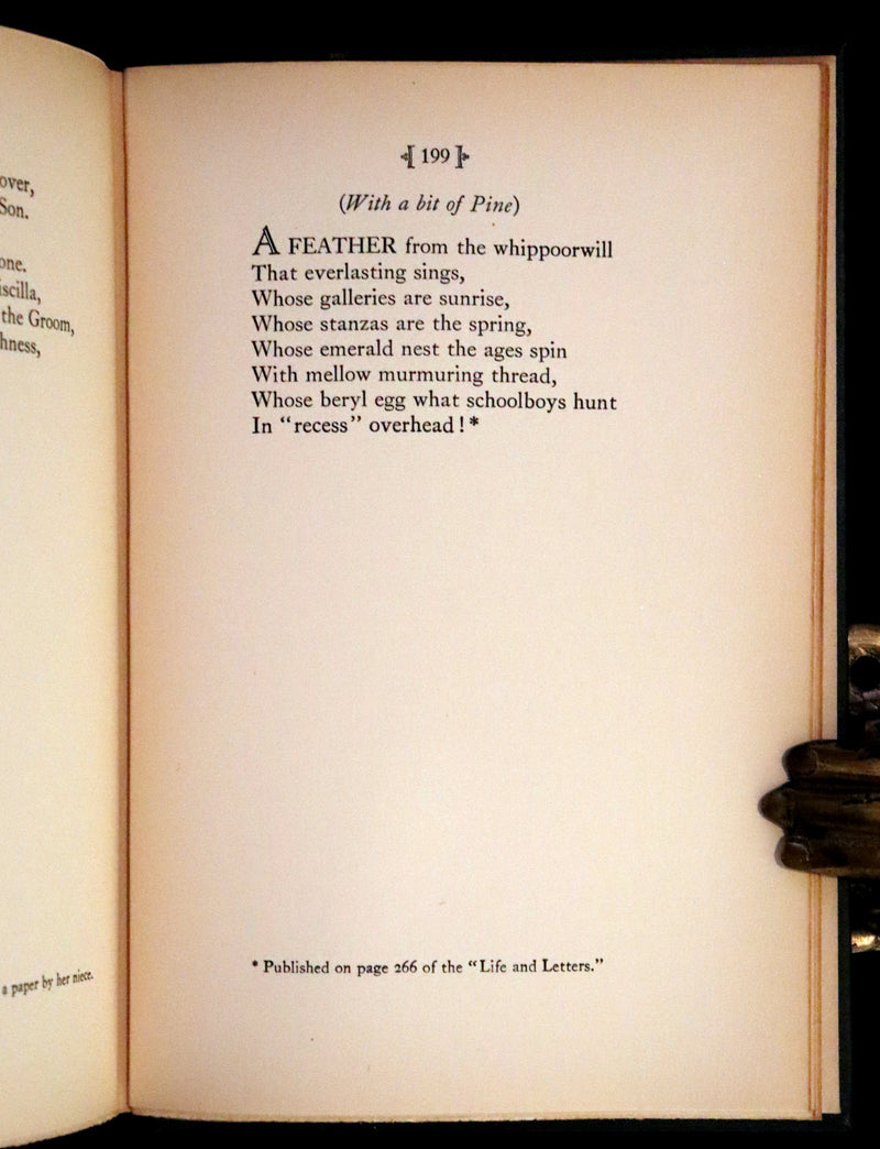 1929 Scarce First Edition, first printing - Further Poems of Emily Dickinson Edited by her niece, Martha Dickinson.