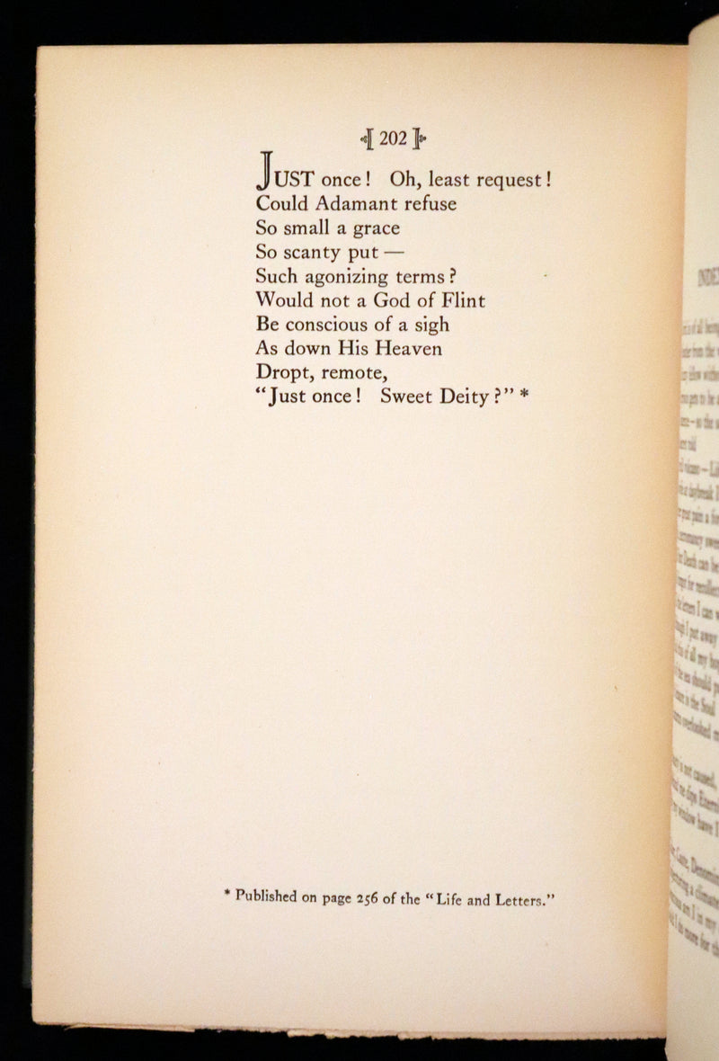 1929 Scarce First Edition, first printing - Further Poems of Emily Dickinson Edited by her niece, Martha Dickinson.