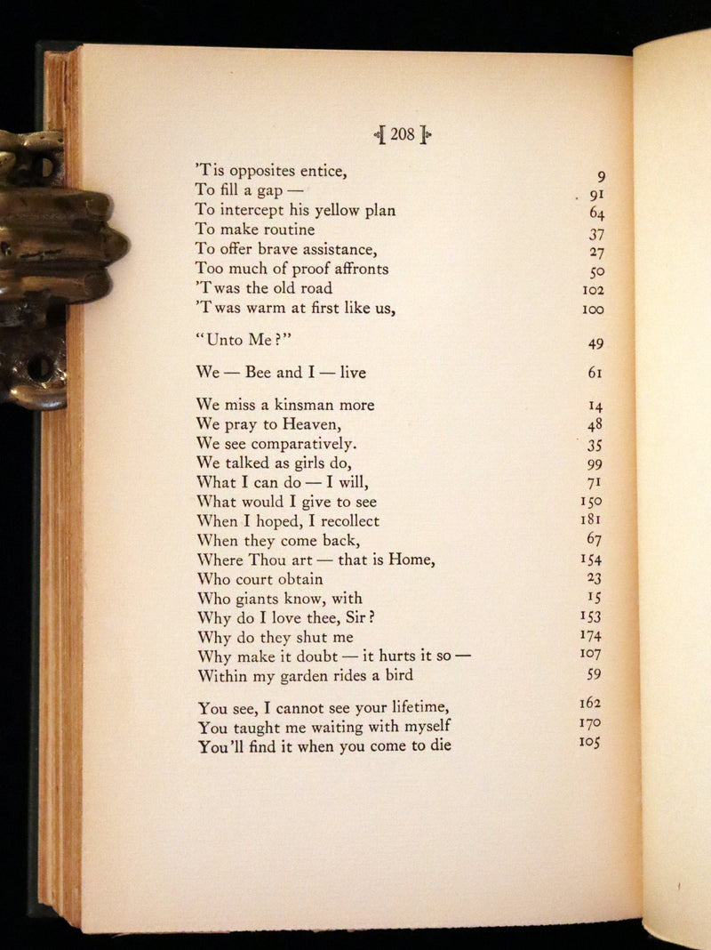 1929 Scarce First Edition, first printing - Further Poems of Emily Dickinson Edited by her niece, Martha Dickinson.
