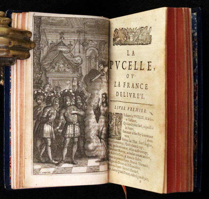 1656 Rare French Book - Joan Of Arc - La Pucelle ou la France delivree. Poeme heroique.