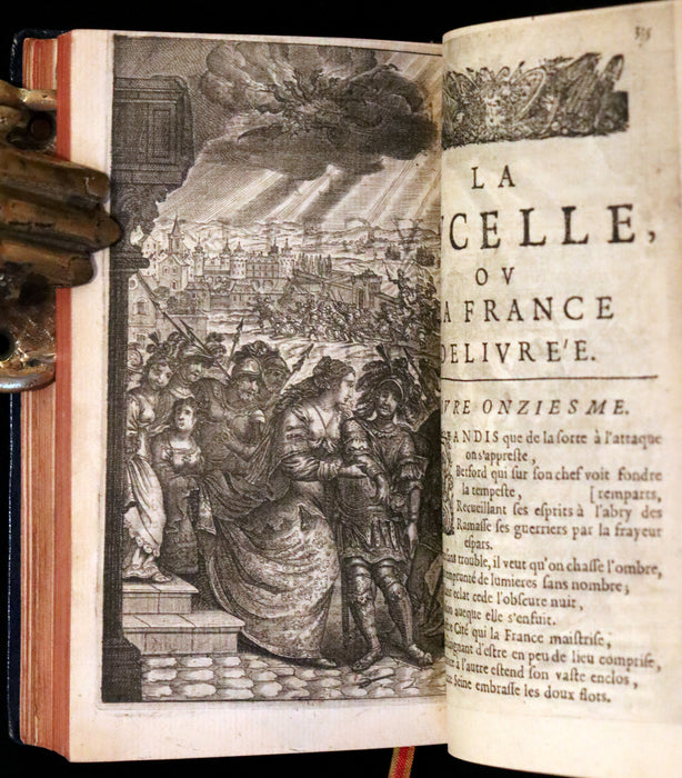 1656 Rare French Book - Joan Of Arc - La Pucelle ou la France delivree. Poeme heroique.