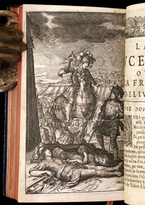 1656 Rare French Book - Joan Of Arc - La Pucelle ou la France delivree. Poeme heroique.