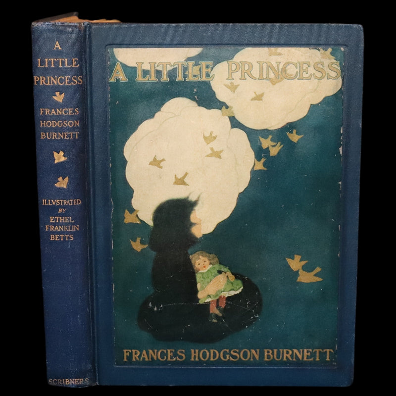 1905 Scarce First Edition - A Little Princess by Frances Hodgson Burnett illustrated by Ethel Franklin Betts Bains.