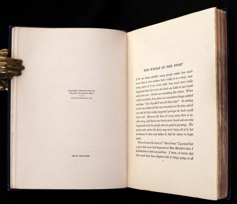 1905 Scarce First Edition - A Little Princess by Frances Hodgson Burnett illustrated by Ethel Franklin Betts Bains.