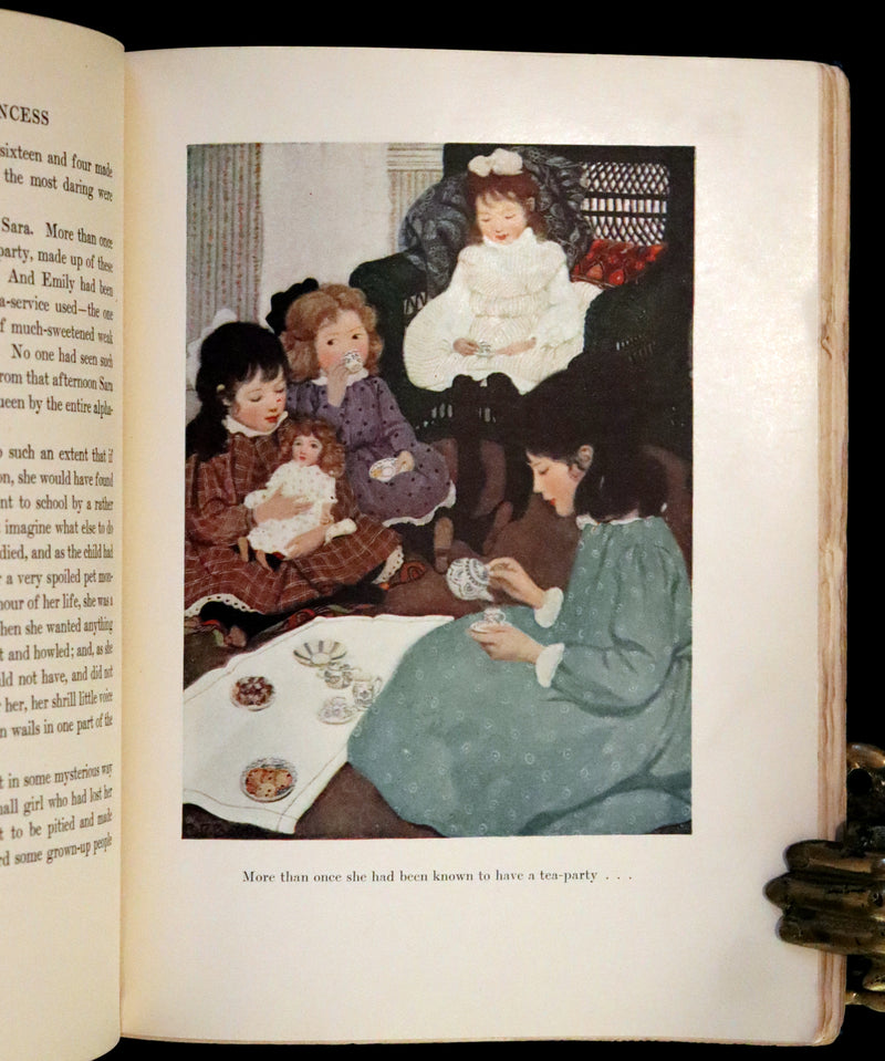 1905 Scarce First Edition - A Little Princess by Frances Hodgson Burnett illustrated by Ethel Franklin Betts Bains.