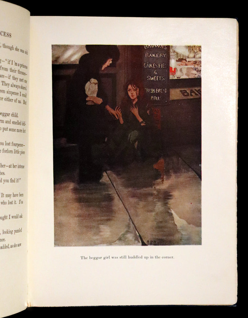 1905 Scarce First Edition - A Little Princess by Frances Hodgson Burnett illustrated by Ethel Franklin Betts Bains.