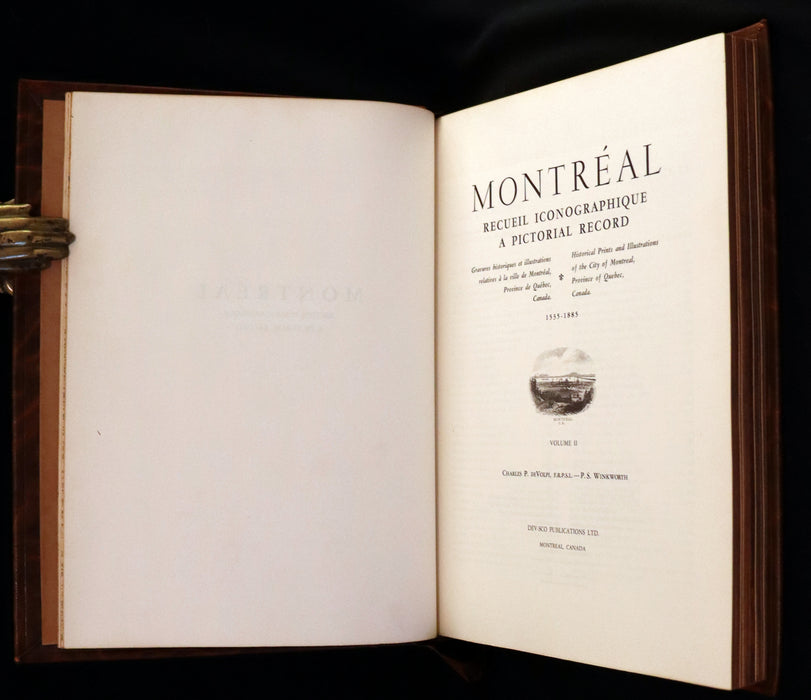 1963 Signed by Jean Drapeau to UK Prime Minister Harold Wilson  - Montreal A Pictorial Record by De Volpi.