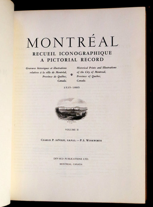 1963 Signed by Jean Drapeau to UK Prime Minister Harold Wilson  - Montreal A Pictorial Record by De Volpi.