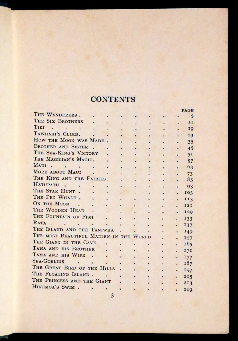 1936 Scarce Book - Maoriland Fairy Tales by Edith Howes - New Zealand Maori Tales.