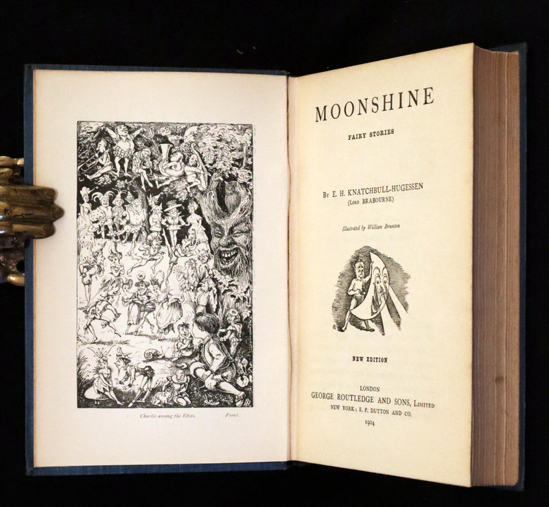 1904 Scarce Book - Moonshine Fairy Stories by Lord Brabourne, Illustrated by William Brunton.