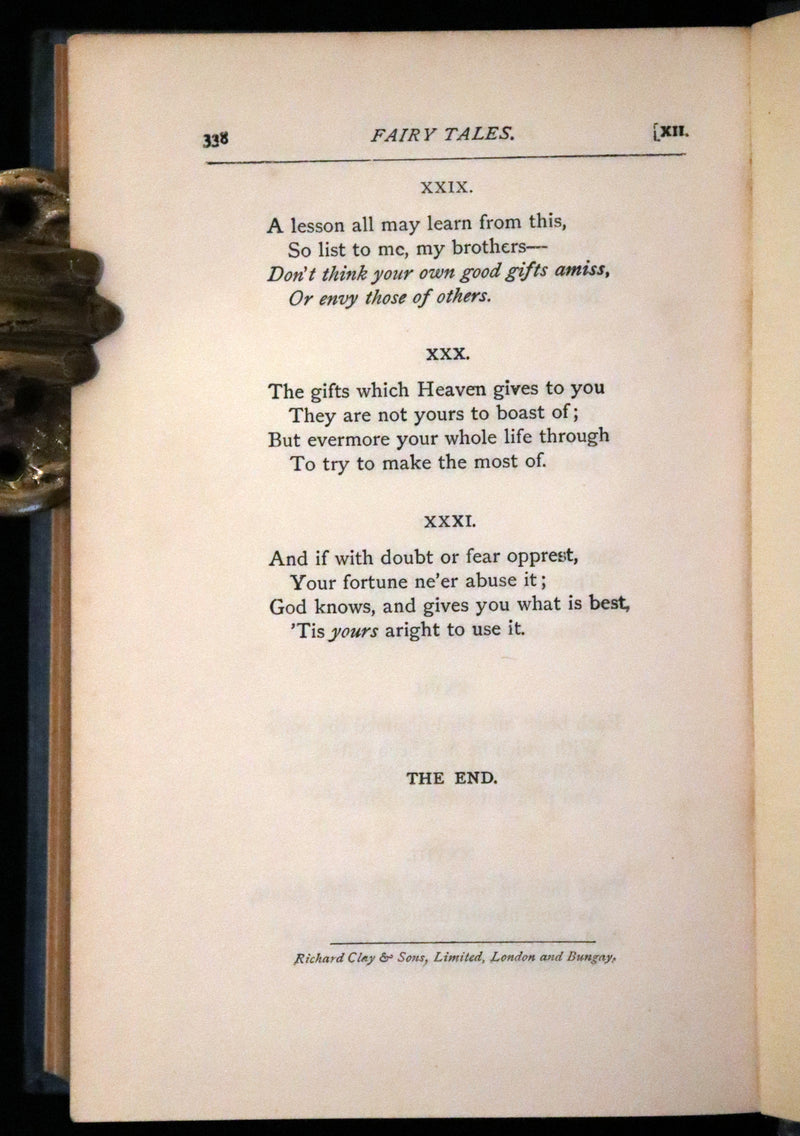 1904 Scarce Book - Moonshine Fairy Stories by Lord Brabourne, Illustrated by William Brunton.