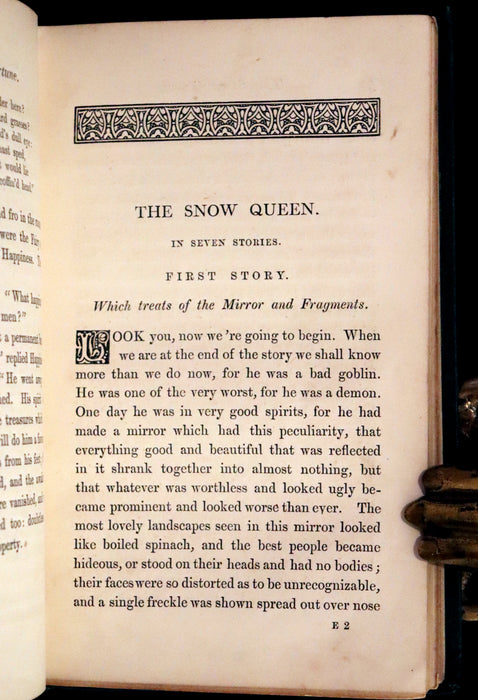 1867 Rare Victorian Edition - Andersen's Goloshes of Fortune and Snow Queen. Illustrated.