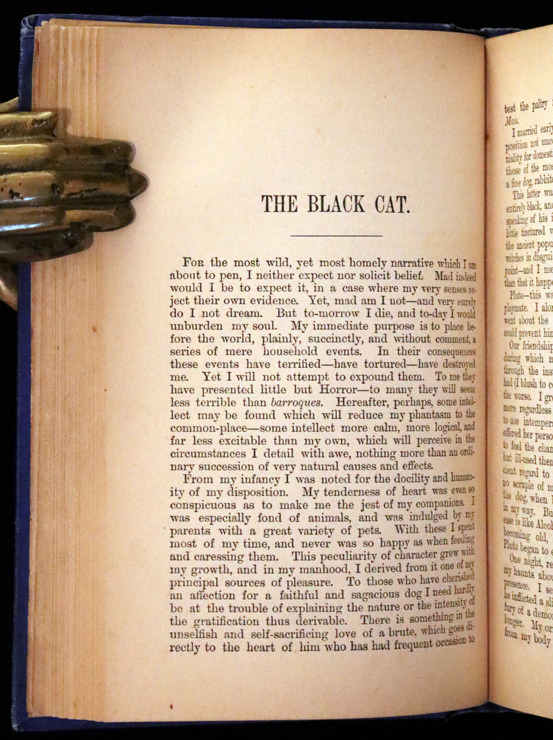1887 Scarce Book - The Murders in the Rue Morgue and Other Tales by Edgar Allan POE (Pit and Pendulum, Fall of House of Usher, Narrative of A. Gordon Pym, ...).