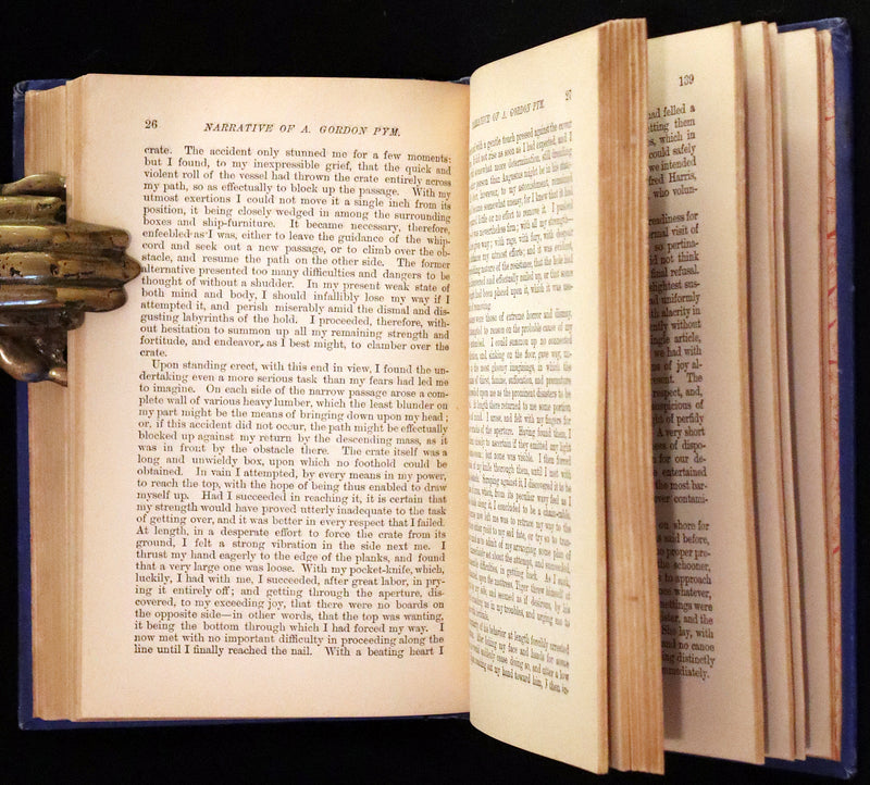 1887 Scarce Book - The Murders in the Rue Morgue and Other Tales by Edgar Allan POE (Pit and Pendulum, Fall of House of Usher, Narrative of A. Gordon Pym, ...).