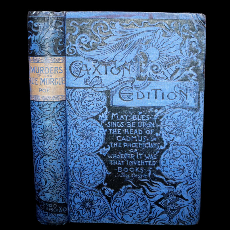 1887 Scarce Book - The Murders in the Rue Morgue and Other Tales by Edgar Allan POE (Pit and Pendulum, Fall of House of Usher, Narrative of A. Gordon Pym, ...).