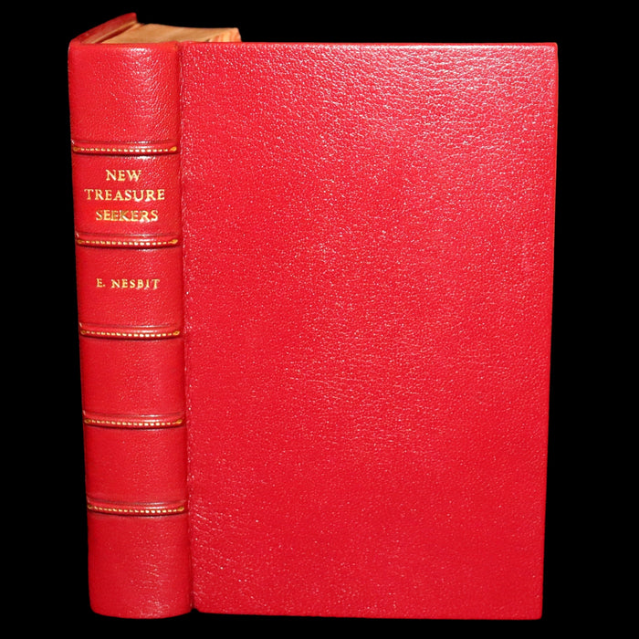 1904 First Edition bound by Bayntun-Riviere - New Treasure Seekers by Edith Nesbit illustrated by Gordon Browne.