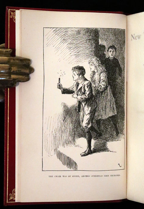 1904 First Edition bound by Bayntun-Riviere - New Treasure Seekers by Edith Nesbit illustrated by Gordon Browne.