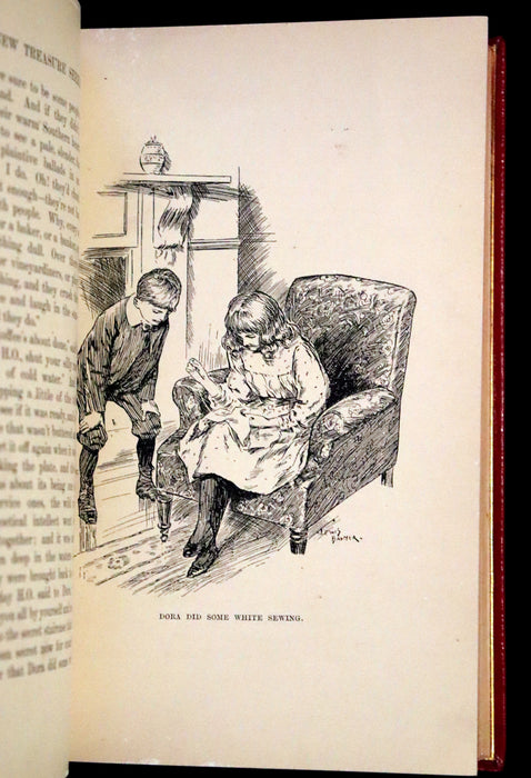 1904 First Edition bound by Bayntun-Riviere - New Treasure Seekers by Edith Nesbit illustrated by Gordon Browne.