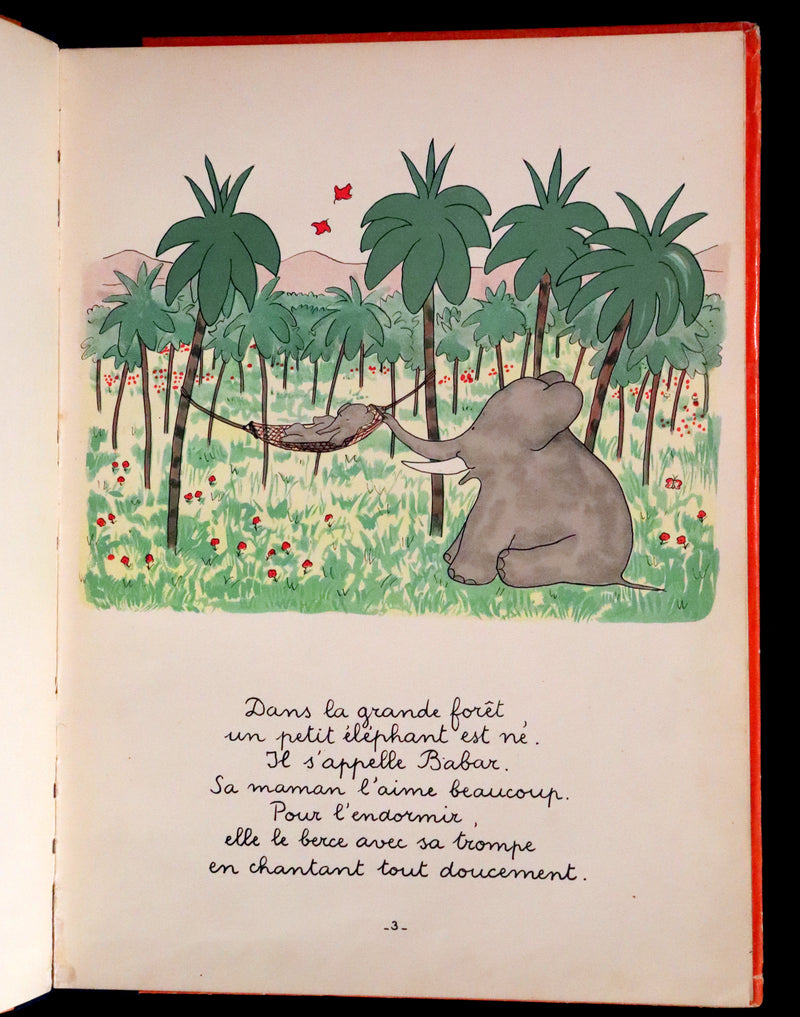 1931 True French First Edition - Histoire de Babar le Petit Elephant by Jean de Brunhoff.
