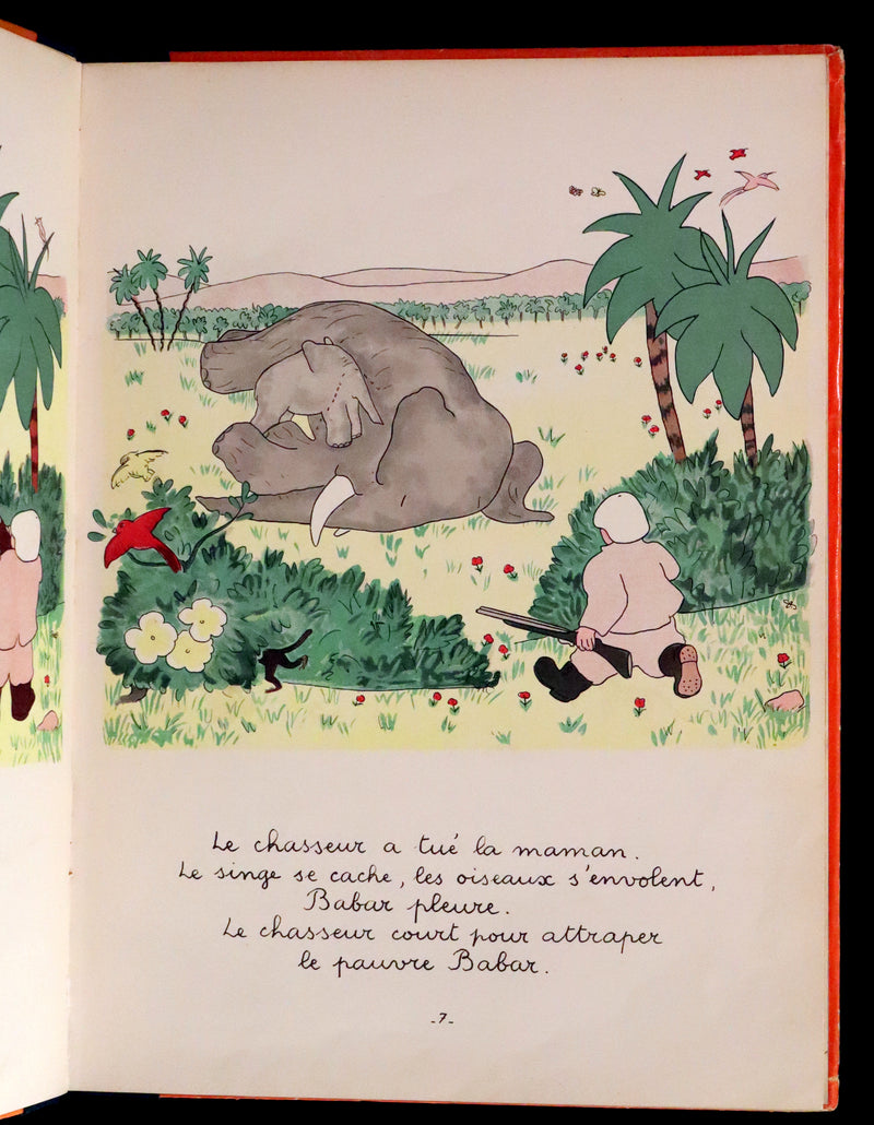 1931 True French First Edition - Histoire de Babar le Petit Elephant by Jean de Brunhoff.
