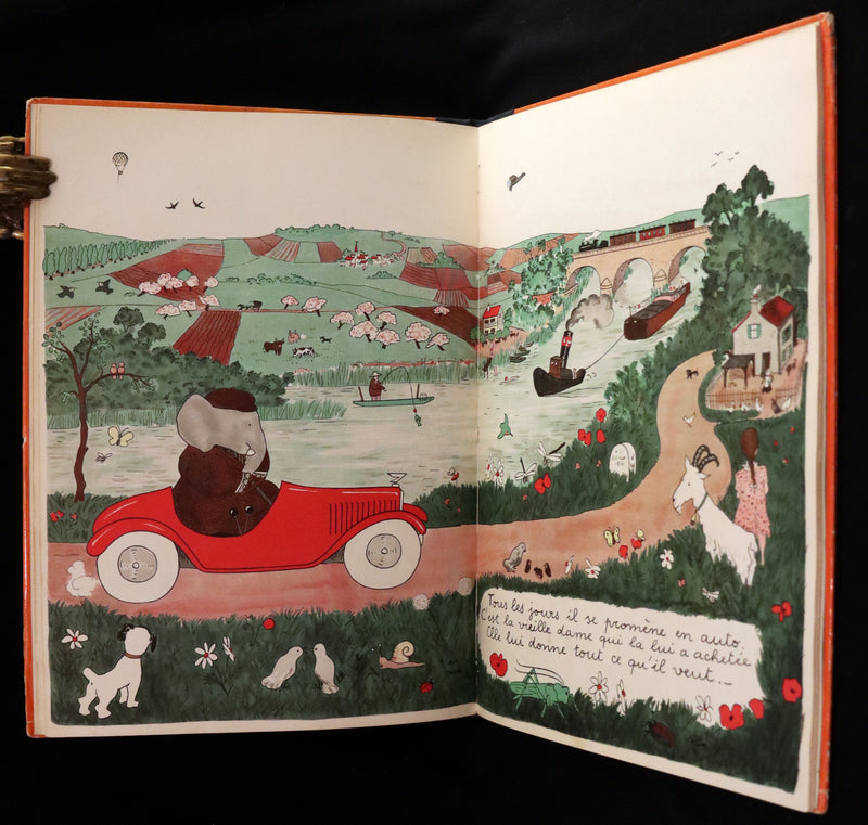1931 True French First Edition - Histoire de Babar le Petit Elephant by Jean de Brunhoff.