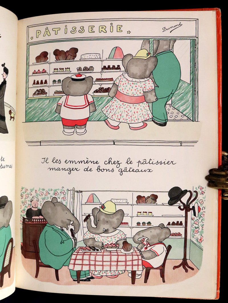 1931 True French First Edition - Histoire de Babar le Petit Elephant by Jean de Brunhoff.