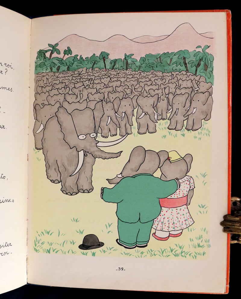 1931 True French First Edition - Histoire de Babar le Petit Elephant by Jean de Brunhoff.
