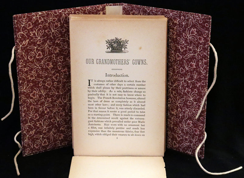 1884 Rare 19th-Century Fashion First Edition - Our Grandmothers' Gowns, Illustrated by George R. Halkett.