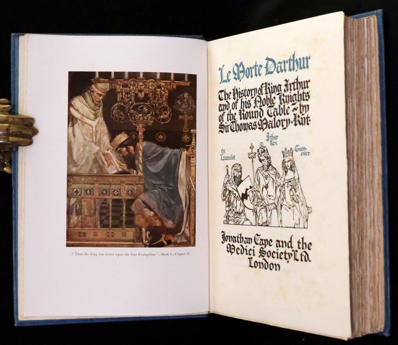 1923 Rare Book set - Le Morte Darthur, The History of King Arthur and of His Noble Knights of the Round Table.