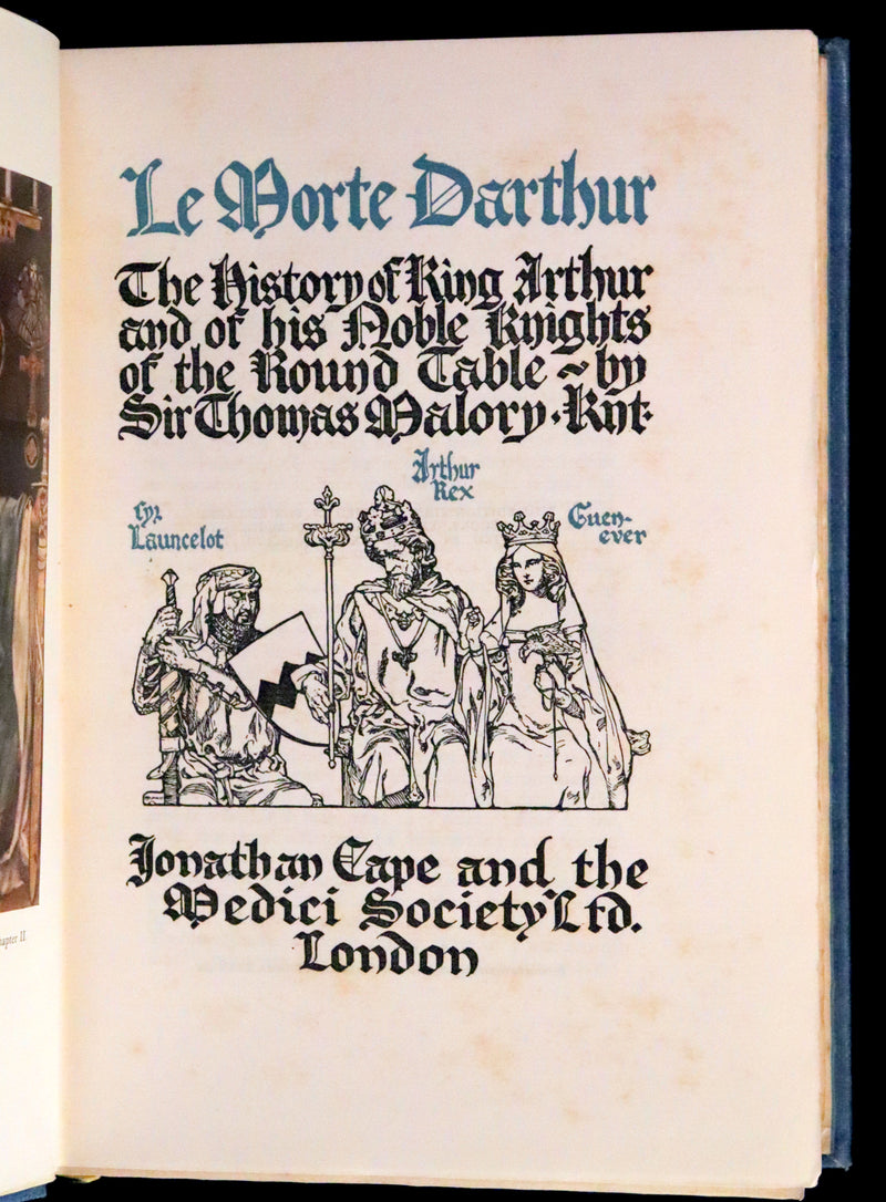 1923 Rare Book set - Le Morte Darthur, The History of King Arthur and of His Noble Knights of the Round Table.
